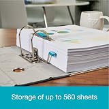 Elba A4 Lever Arch Files Black Cloud Effect 80 mm Spine Pack of 3 view 6