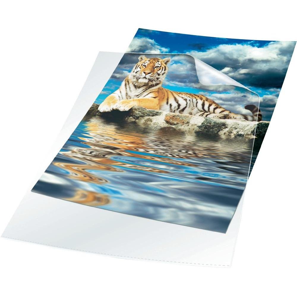 Durable Transparent Document Pockets A3 | Rigid Plastic Wallet with Thickness of 0.30 mm | Pack of 10 Clear Pockets