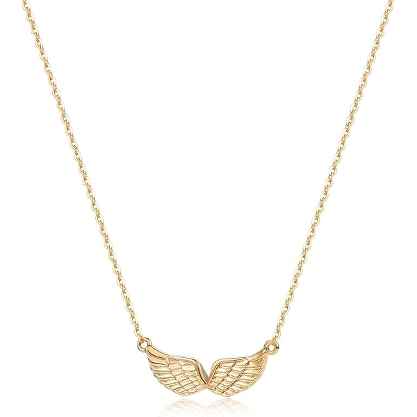 Aqua79 Angel Wing Keychain - Gold 3D Sparkling Charm Rhinestones