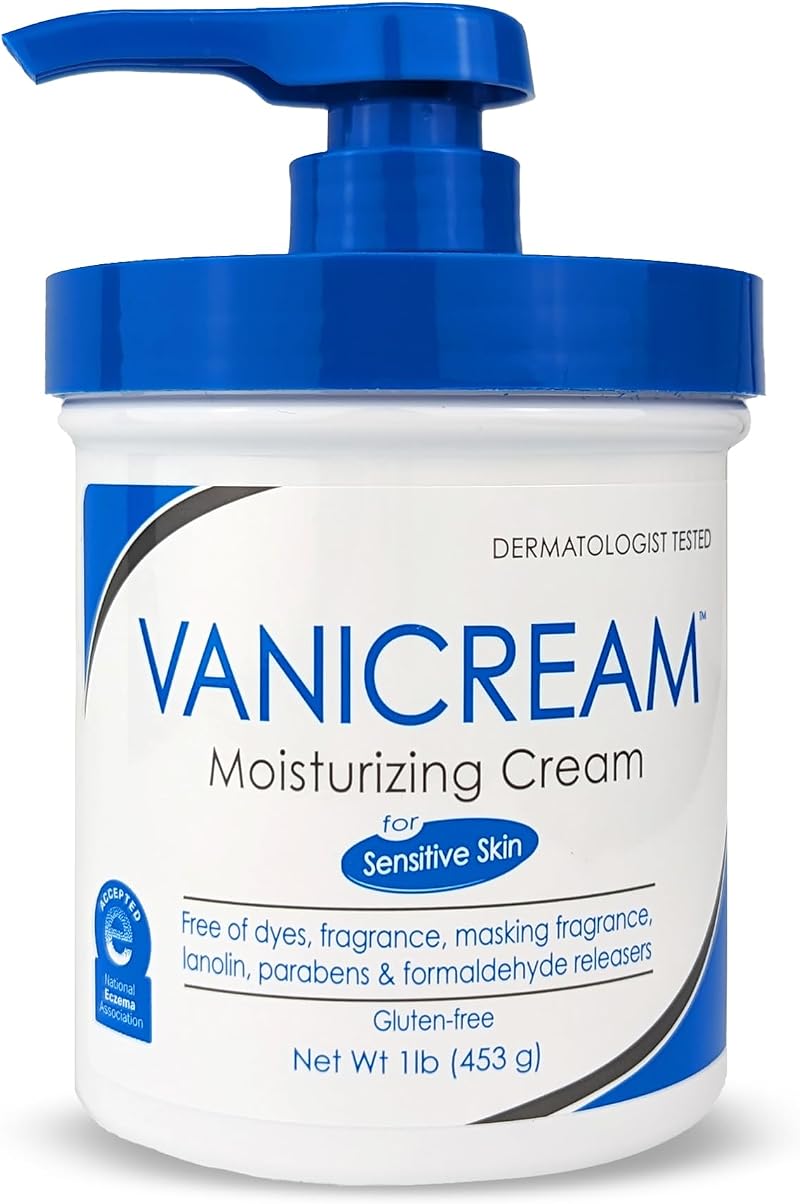 Vanicream Moisturizing Cream with Pump 16oz Sensitive Skin Eczema Psoriasis