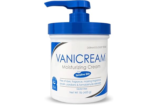 Vanicream Moisturizing Skin Cream With Pump Dispenser - 16 Fl Oz - Moisturizer Formulated Without Common Irritants For