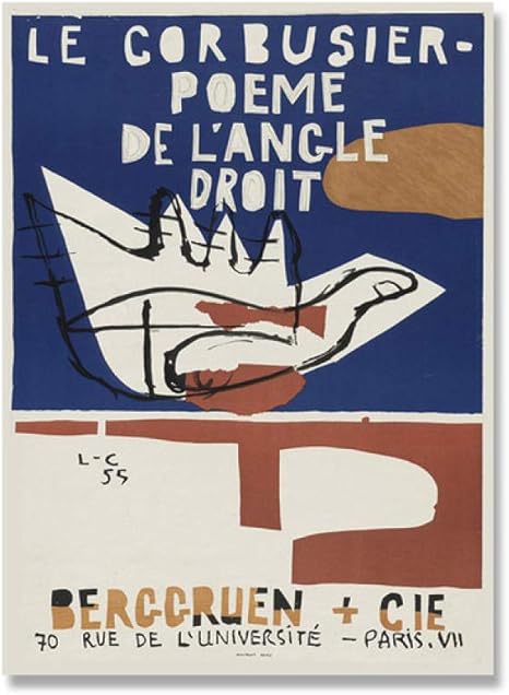 Amazon 有名なルコルビュジエポスター抽象手壁アートパネルカラフルクラシックキャンバス絵画インテリアモダンプリント北欧写真リビング部屋装飾30x40cmいいえフレーム ウォールステッカー オンライン通販