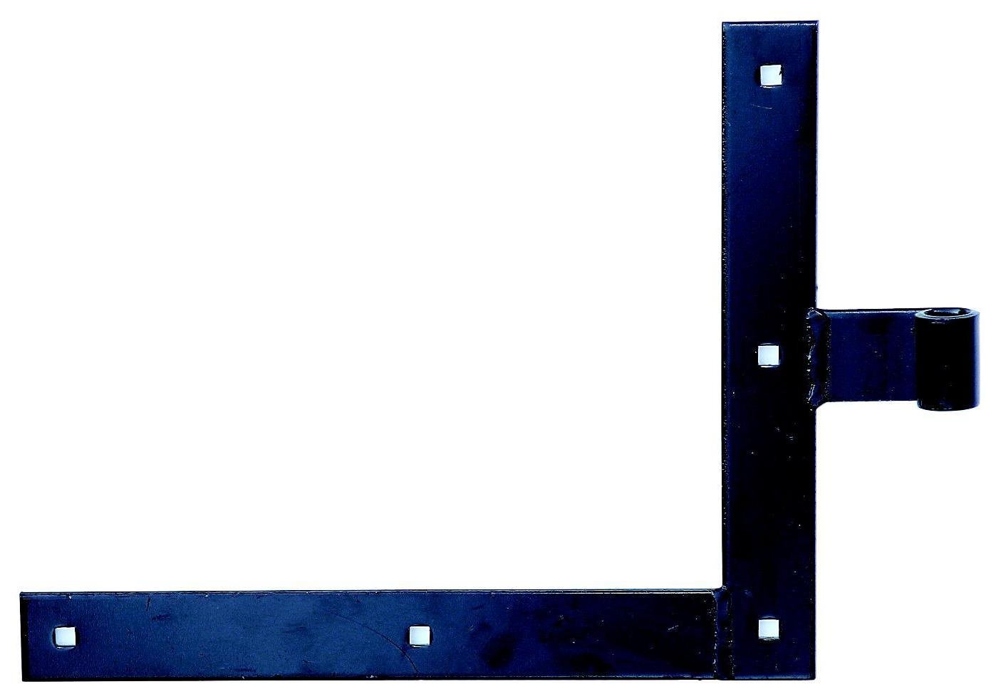 Window Shutter Corner Hinge Straight/Straight End/Underneath 250 x 300 mm schwarzer Tauchlack