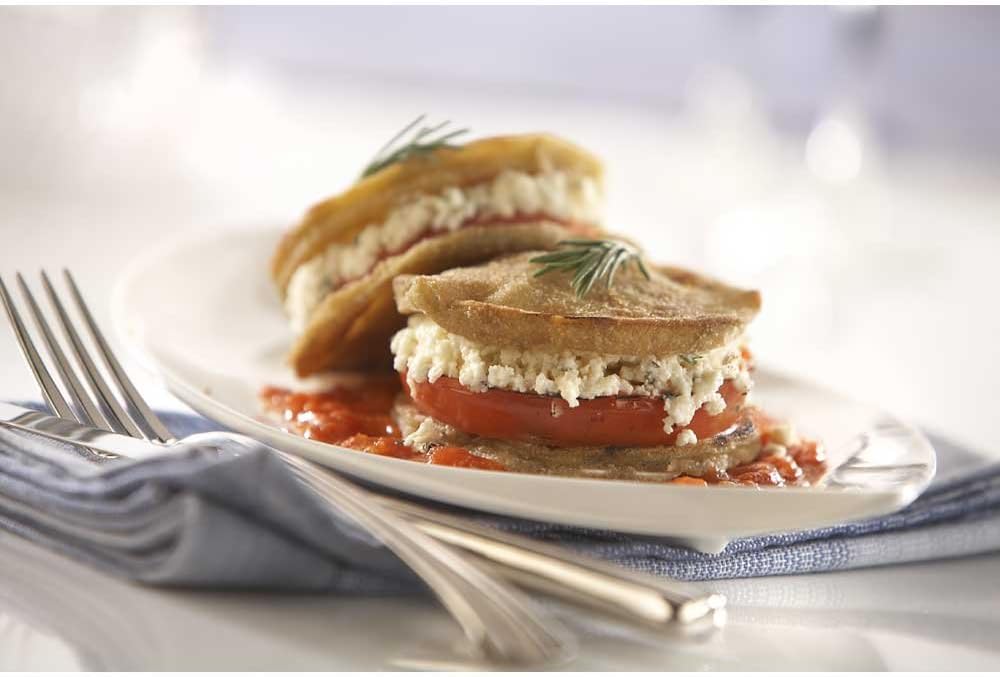 San Rallo Battered Round Skin Off Eggplant Cutlet, 5 Pound -- 2 per case.