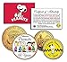 PEANUTS SNOOPY & CHARLIE BROWN "CELEBRATE 60 YEARS" 24KT GOLD COIN SET!