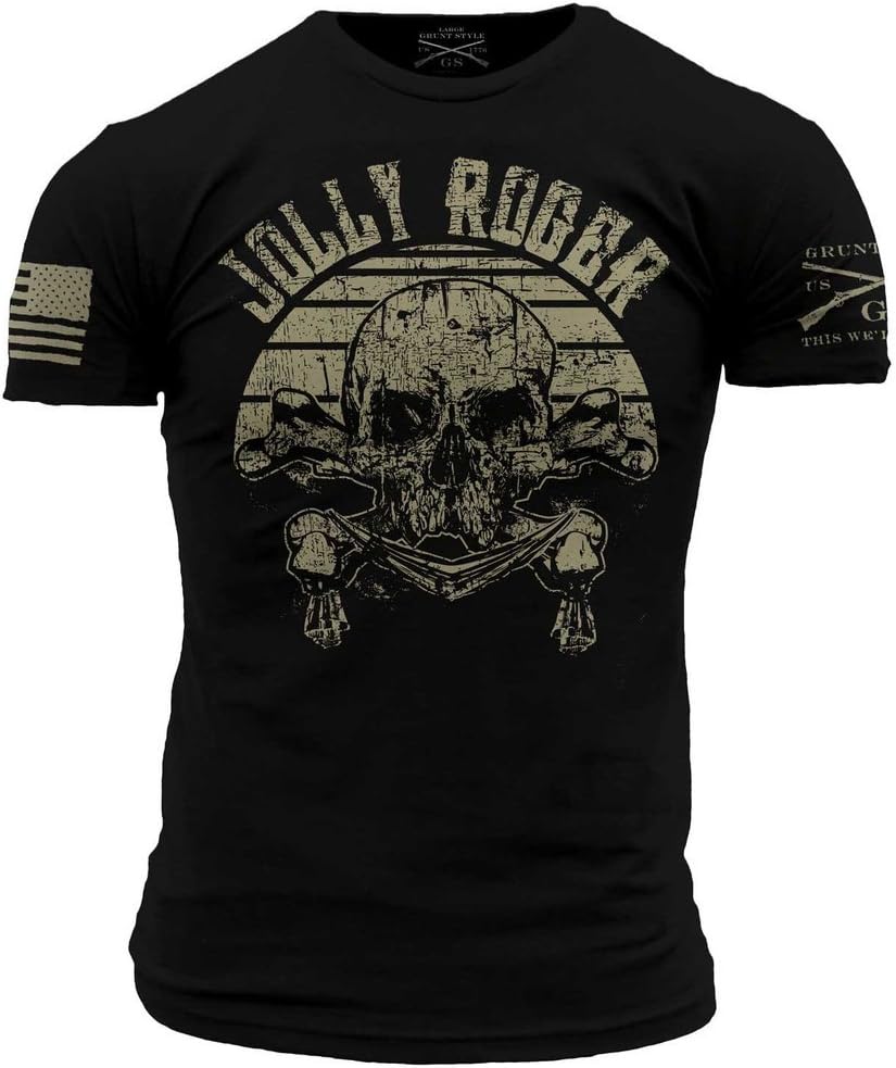 Grunt Style Jolly Roger Throwback Men's T-Shirt