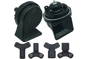 NEOGET Car Horn for BMW, Multifunction Loud High Low 2 Tone Auto Horn, Waterproof 128dB (Replacement for BMW)