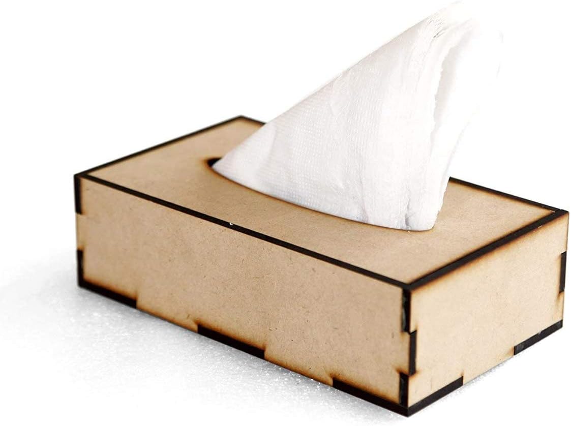 GTR Handicrafts Wooden Tissue Box Holder Rectangular Tissue Holder