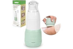 Haakaa Sunscreen Applicator, 2-in-1 Refillable Sunscreen Dispenser & Applicator for Kids with Soft Sponge Head, Leakproof Tra