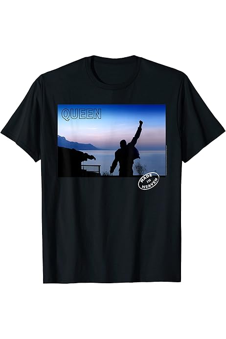 Amazon.com: Queen Official Made In Heaven Photo T-Shirt : Clothing 