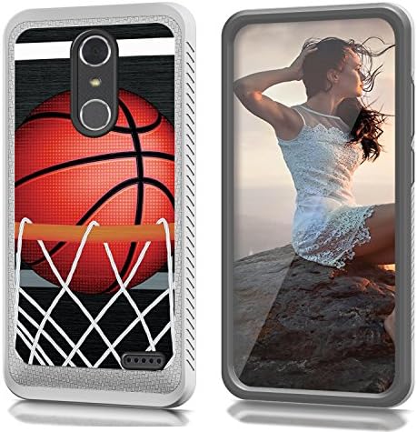 ZTE GRAND X4/BLADE SPARK Case, CASECREATOR[TM] For ZTE GRAND X4 (Cricket)~CS4 HYBRID Case B-BasketBall Hoop