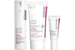 StriVectin Power Starters Anti-Wrinkle Trio for Youthful, Healthy-Looking Skin, Face and Around the Eyes, Full-Size Routine
