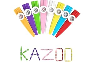 24 Pieces Plastic Kazoos Multi Colors Kazoo Musical Instruments Great Gift for Music Lovers Good Companion for Guitar, Ukulel