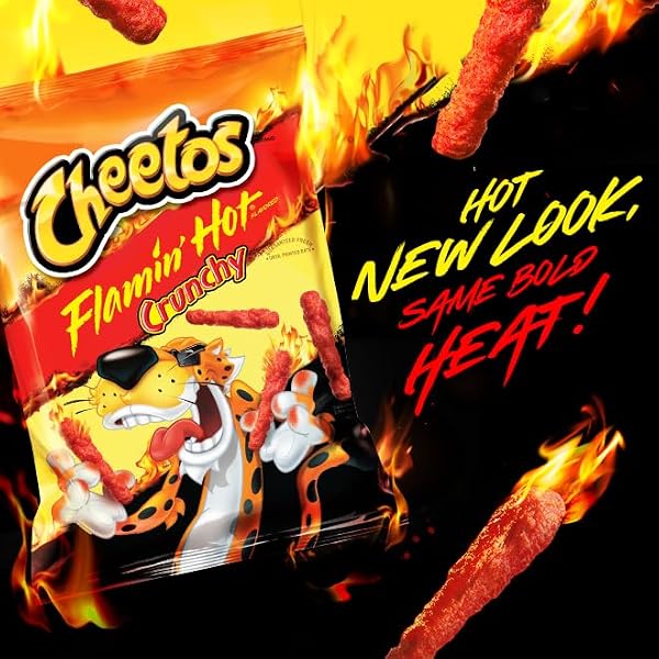 FRITO-LAY FLAMIN’ HOT MIX, VARIETY PACK, 3.34 POUNDS, (PACK OF 40), PACKAGING MAY VARY