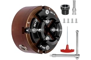SIIIXS 4 Inch Wood Lathe Chuck Set 1"X8TPI Thread & 3/4"X16TPI Adapter, Self-Centering 4 Jaw Wood Turning Chuck