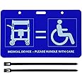 LUAATT Wagon as Wheelchair Tag,Stroller Wagon Accessories Sign,Tag for Wonderfold Wagon with Zip Tie