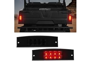 LitMiRaCle UTV Tail Light 2PCS for Ranger 570, LED Rear Brake Stop Light Compatible with Polaris Ranger 400 500 570 800 EFI Midsize, Replace OEM # 2411450, Smoke