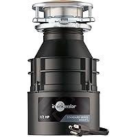 InSinkErator Badger 5 Garbage Disposal with Power Cord, Standard Series 1/2 HP Continuous Feed Garburator, Badger 5 W/C