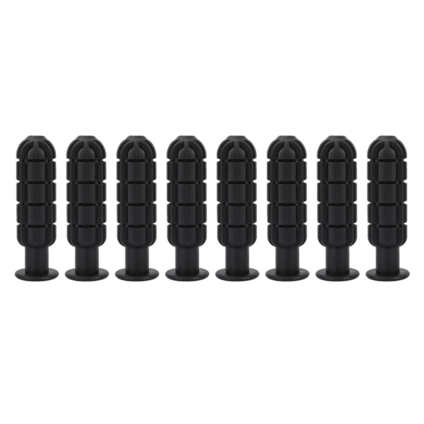CHEOTIME 8pcs Football Table Handle Grip, Soccer Table Handles Plastic Table Soccer Foosball Grip Part Replacment for Kids Children Black