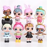 8pcs/Set Cartoon Doll PVC Action Figure Toy Kids Educational Toys Girl Birthday Gift Christmas