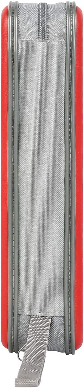 alavisxf xx CD Case, 96 Capacity Hard Plastic CD Holder Protective DVD Disc Storage Case Holder Portable Zipper CD DVD Organizer Storage Wallet for Car Home Travel (96 Capacity, Red): Electronics