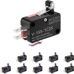 JANDECCN 10Pcs Lead Limit Switch Short Hinge Roller