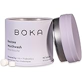 Boka Travel Size Mouthwash Tablets - Hydroxyapatite, Fluoride Free & Alcohol Free - Chewable Tablets to Freshen Breath - (90 Pcs, Mint)