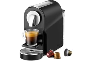BEANGLASS Espresso Pod Machine for Home, Compact Capsule Coffee Maker for NS Original Pods, 20 Bar High Pressure Pump, 22oz Removable Water Tank, Adjustable Cup Tray, Black