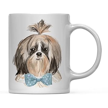 Amazon Com Andaz Press Funny Preppy Dog Art 11oz Coffee Mug Gift