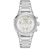 Ferragamo F-80 Chrono Collection Luxury Mens Watch Timepieces with a Silver Bracelet and Dial Featuring a Stainless Steel Case