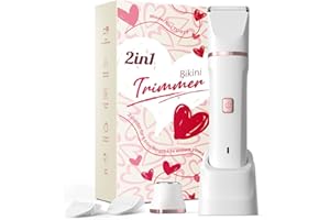 RISINA Pubic Hair Trimmer for Women White