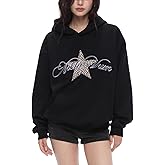 Atapounif Y2K Hoodies Leopard Print Star Hoodie Graphic Hooded Pullover Sweatshirt Streetwear 2025 Trendy Tops Outfits