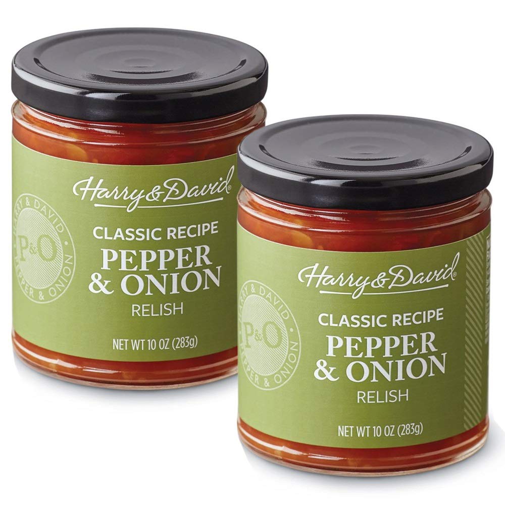 Amazon Com Harry David Classic Recipe Pepper Onion Relish Dip Spread 2 Pack Grocery Gourmet Food