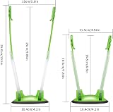 LJHOME 2 Pcs Baggy Rack Clips Adjustable Food Bag Stand Holders Green view 2