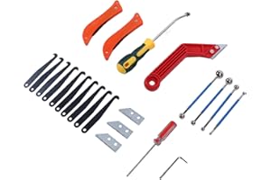 Keenso Durable Grout Removal Caulking Tool Kit for Cleaning Gaps in Ceramic Tile Floors Home Improvement