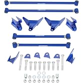 maXpeedingrods Triangulated 4 Link Kit for Chevy S10 Pickup 1994-2004 Rear Suspension 28" Steel Bar for Truck Adjustable
