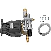 OEM Technologies 3400 PSI 2.5 GPM Horizontal Pressure Washer Pump Kit 90029 | Horizontal Axial Cam Replacement Pressure Washer Pump Kit, Gas Pressure Washers, 3/4" Shaft, Includes Hardware &amp; Siphon Tube