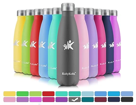 KollyKolla Botella de Agua Acero Inoxidable, Termo Sin BPA ...