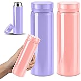 Water Bottle, 2 Pack Mini Water Bottle 10oz, Portable Insulated Stainless Steel, Leak Proof Mini Metal Water Bottle, Anti-slip Bottom, BPA-Free Double Wall Vacuum Water Bottle 2 Pack for Coffee Juice