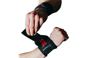 BEAST RAGE Wrist Wraps for Weightlifting - Adjustable Lifting Straps With Thumb Loop for Enhanced Gym Support, Powerlifting, Bodybuilding and Workout