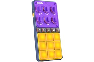 Synido Portable Live Podcast Sound Card with Built-in Microphone, Pro Audio Interface for Streaming Broadcast Studio Recording Gaming, for PC Phone with DJ Mixer Sound Effects