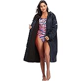 Adoretex Unisex Waterproof Swim Parka, Hooded Warm Scuba Coat Surf Jacket for Men and Women