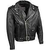 Milwaukee Leather Men's Premium Leather Motorcycle Rider Jacket - MADE IN THE USA