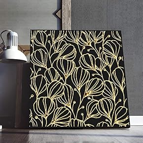 Canvas Wall Art Gold Abstract Painting Artwork...