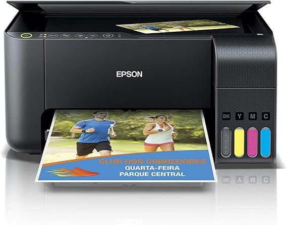 Multifuncional Epson EcoTank L3150 - Tanque de Tinta Colorida, Wi-Fi Direct, USB, Bivolt 