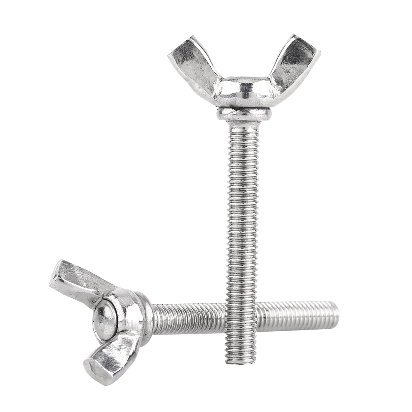 Sophisticated Nuts Consumables 8 Types 5PCS/Bag M5 304 Stainless Steel Wing Butterfly Screws Bolts Wingbolt Machine Fastener(M5*40mm)