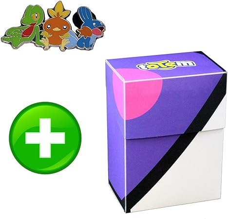 Amazon ポケットモンスタートリオキモリアチャモmudkipピンwithマスターボールトーテム柄デッキボックス トレカ 通販