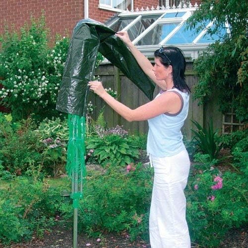 ROTARY WASHING LINE COVER CLOTHES AIRER DRIER PROTECT PARASOL GARDEN WATERPROOF