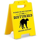 Funny Office Desk Decorative Boss Please Do Not Disturb Warning Sign Cubicle Decor Humor Office Gag Bosses Day Christmas White Elephant Gifts for Coworker Teammate Employee Boss Employee Birthday