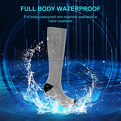 TTAototech Verwarmde sokken - 3 verwarmingsinstellingen Oplaadbare elektrische verwarmde sokken, 3.7v 4500mah batterij… - Image 7